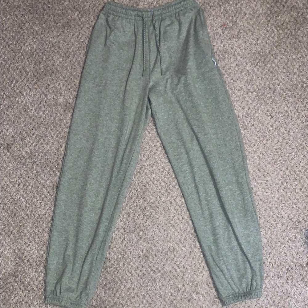 Aerie Green Olive Heathered Jogger Sweatpants